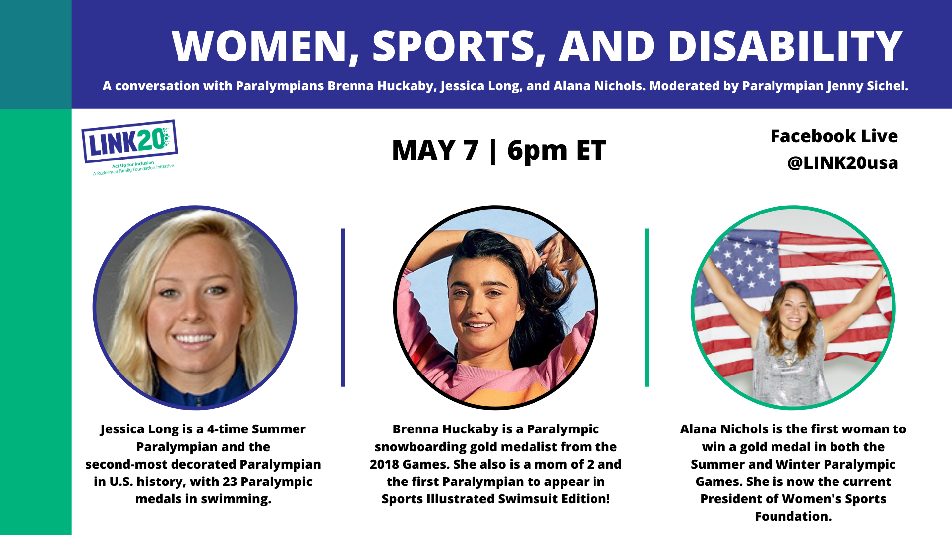 Women, Sports and Disability Panel on May 7 2020.